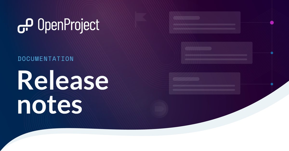 openproject's tweet image. 🎉 We released OpenProject 16.4.1 today. This release contains important bug fixes and we recommend updating to the newest version.    

For more information, please visit our release notes: 🔗openproject.org/docs/release-n…

#OpenProject #OpenSource #Release #ProjectManagement