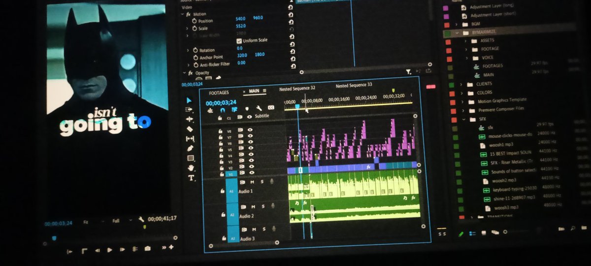 royvisuals's tweet image. day 3/90 editing videos everyday until I get to $1k/mo as a video editor 

- edited one sf video
- time taken 4hours

do you think premiere pro is overrated?