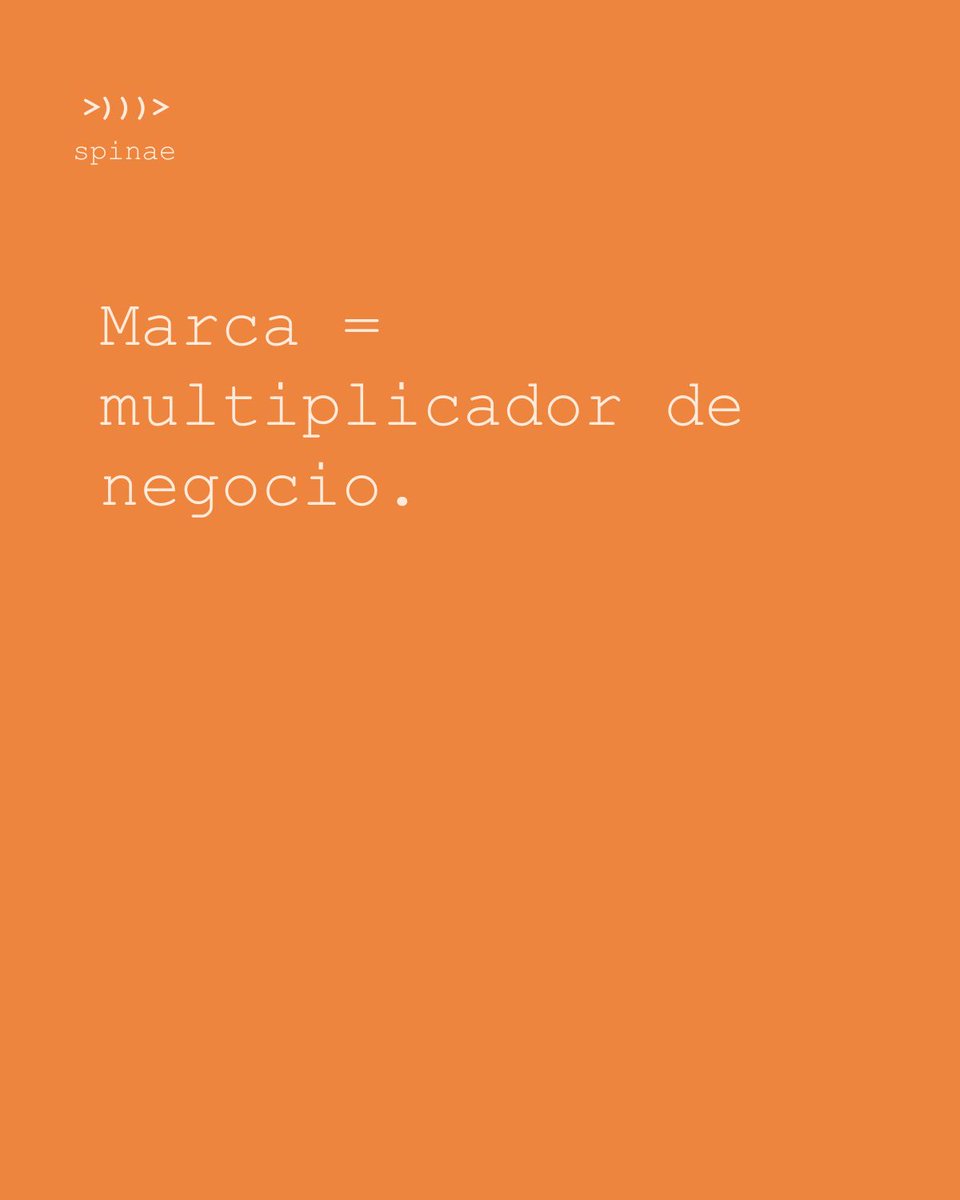 Nueva newsletter: 🔸Marca como asset estratégico🔸

Notas breves:  experiencia en cliente · evolución del papel de la estrategia de marca · mirada spinae.

 >)))>