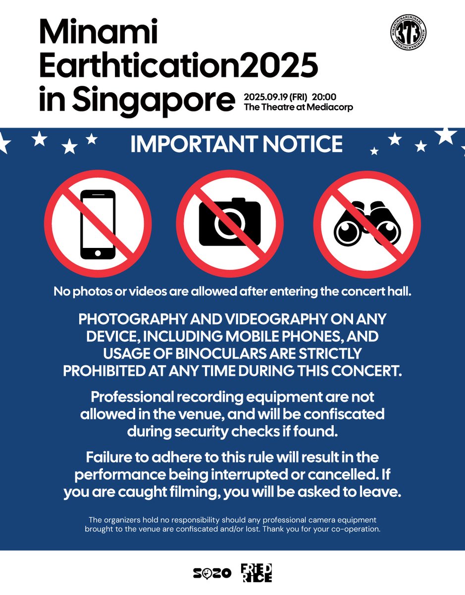 🌎 Here's everything you need to know before Minami's big Singapore debut!
🎟 Don't miss out! Get tickets now at ticketmaster.sg/activity/detai…

🌎 Minami Earthtication2025 in Singapore 
📅 19 September 2025
📍The Theatre at Mediacorp