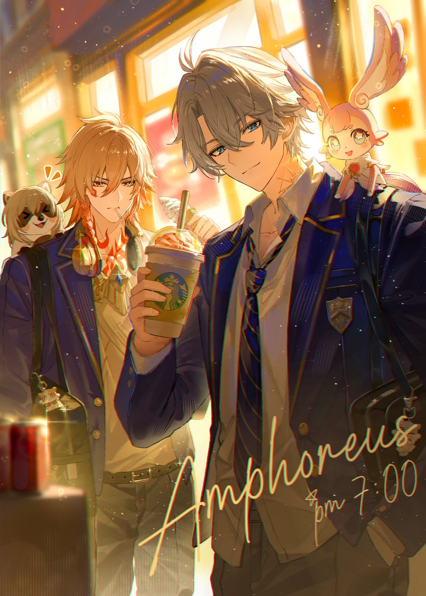 ISB_47's tweet image. Amphoreus pm 7:00 🧋
#HonkaiStarRail #Mydei #Phainon