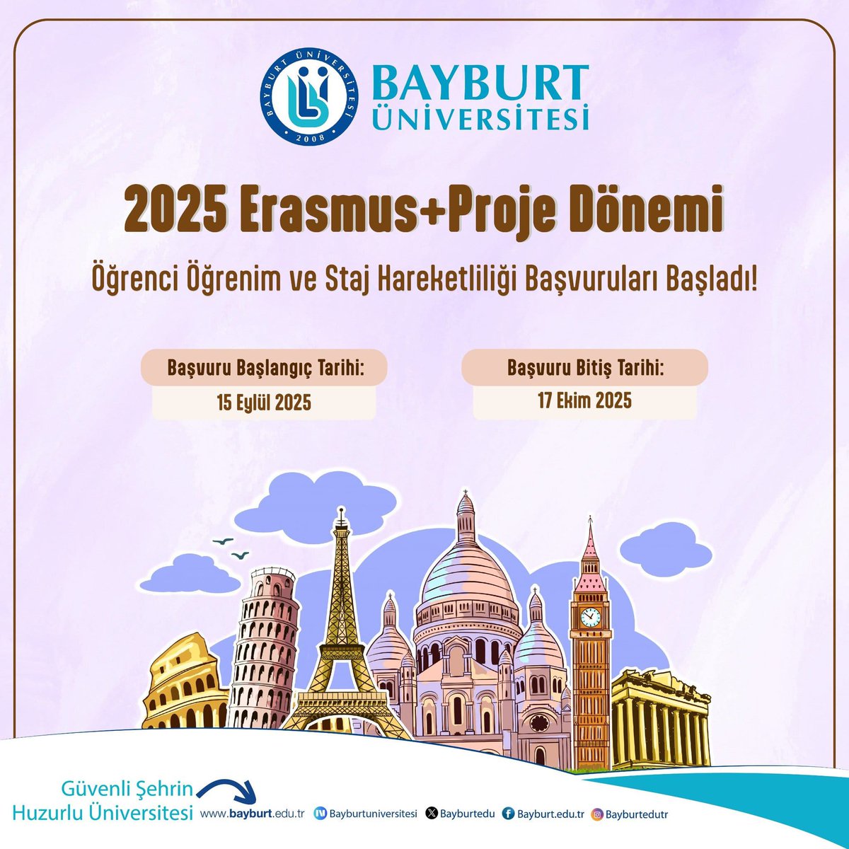 📢📢📢

<a href="/Bayburtedu/">Bayburt Üniversitesi (BAYÜ)</a> 
<a href="/MutluTurkmen/">Mutlu Türkmen</a> 
<a href="/bayu_uiofis/">BAYÜ Uluslararası İlişkiler</a>