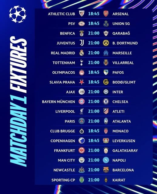 The UEFA Champions League starts today!
#ChampionsLeague #UCL