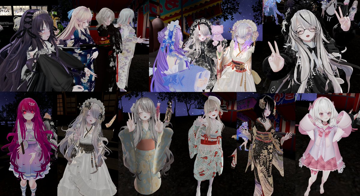 先日はナナセノワール集会を開催頂きありがとうございました！
素敵な改変をたくさん拝見させて頂き、とても楽しいひと時でした。今後ともよろしくお願い致します☺️
（前回と今回のスナップをまとめてみました!）
#ナナセノワール集会 #ナナセノワール3D