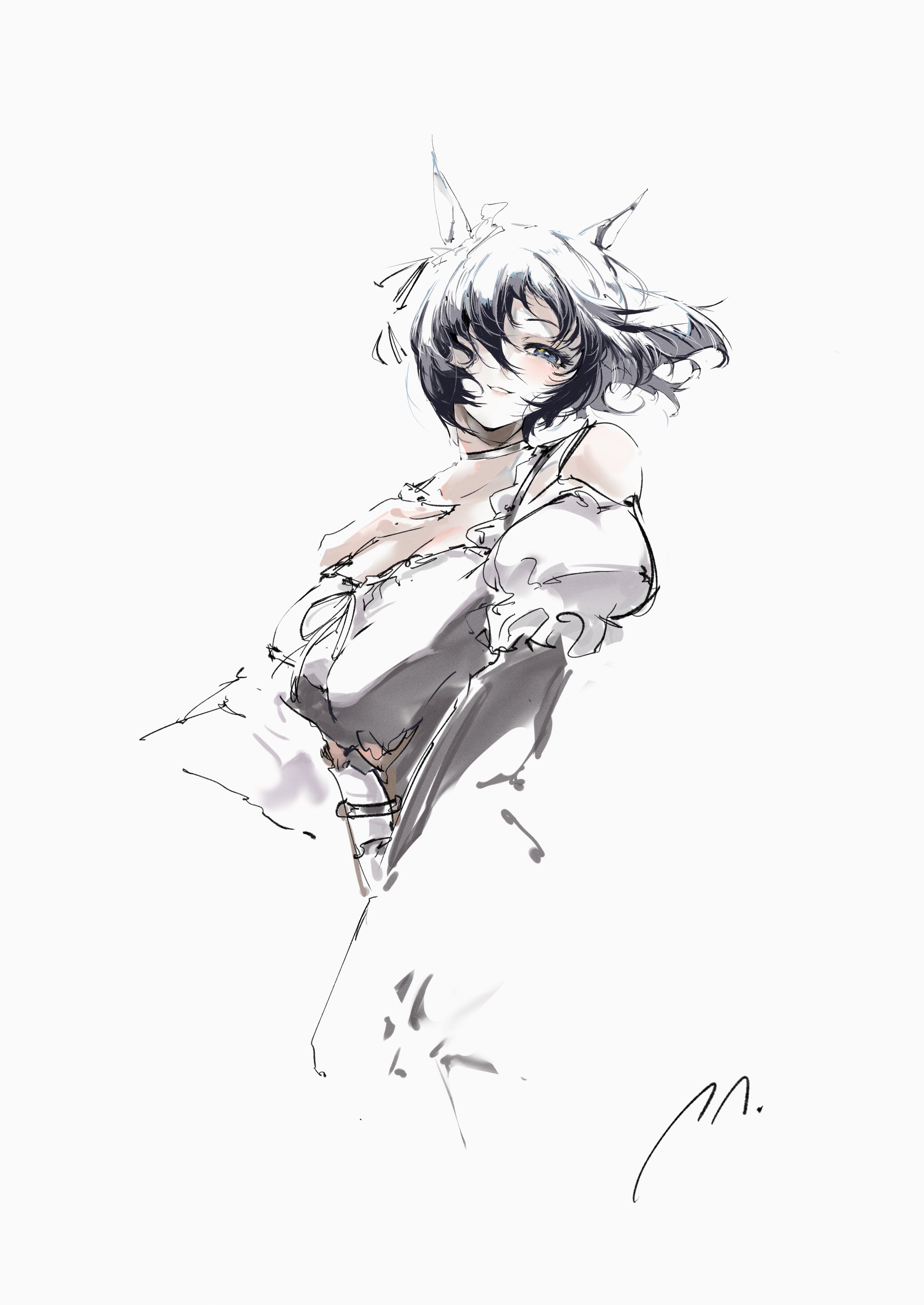 haju イラストオーダー 2点 ラフ案 haju様専用 イラストオーダー 2点 ラフ案