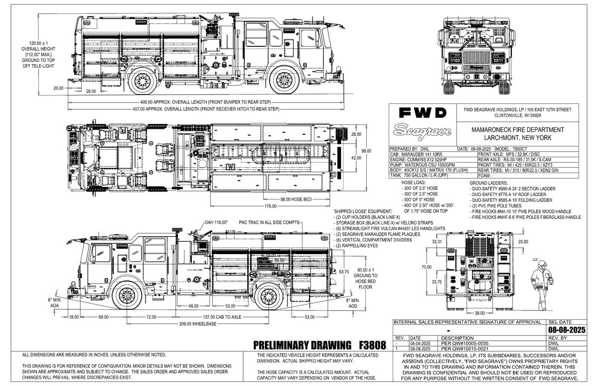HudValleyFire's tweet photo. HVFE has received an order from the Town of Mamaroneck Fire District (NY) for a Seagrave Custom Rescue Pumper!

We would like to thank the Town of Mamaroneck Fire District Apparatus Committee for choosing HVFE and Seagrave Fire Apparatus. https://t.co/rkMudTt2zc
