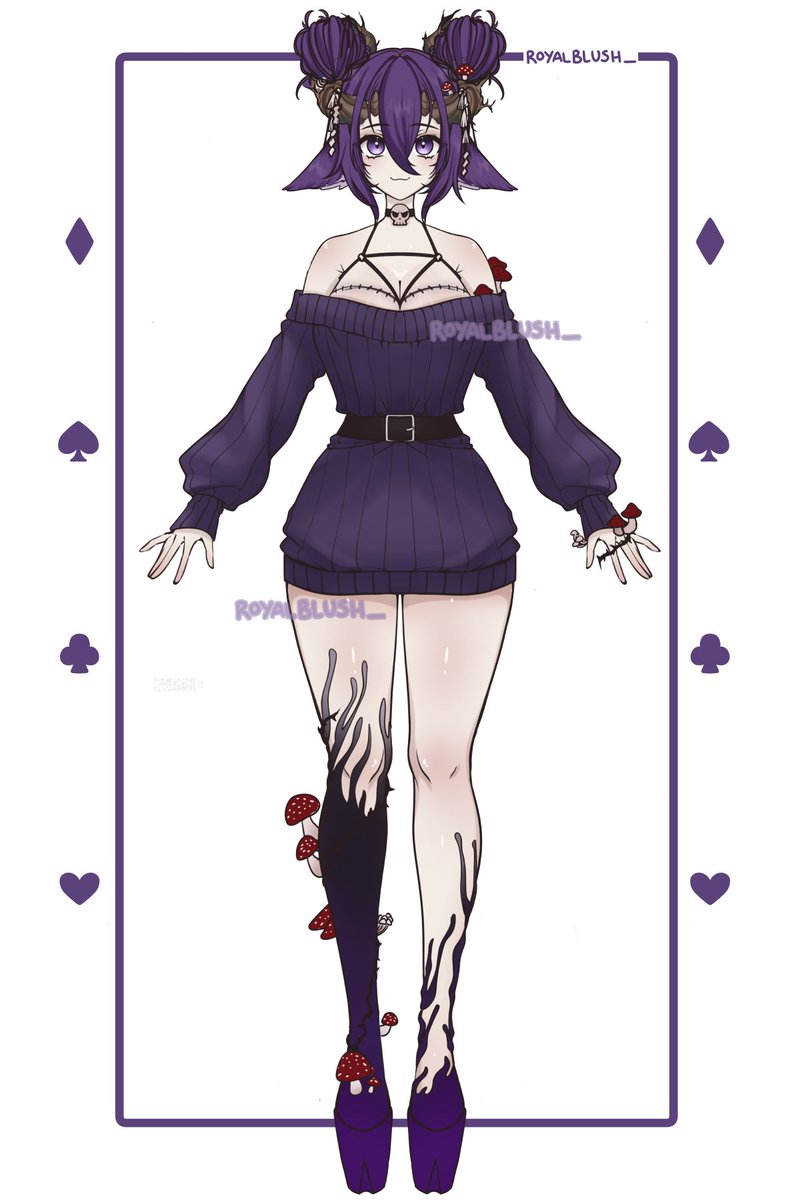 RoyalBlush_'s tweet photo. 「 ✦ CM ✦ 」 Character Design Sketch 🍄🪷

✦ Design for ✦ @.IvyAmanitaVT https://t.co/bkplYg5qFE