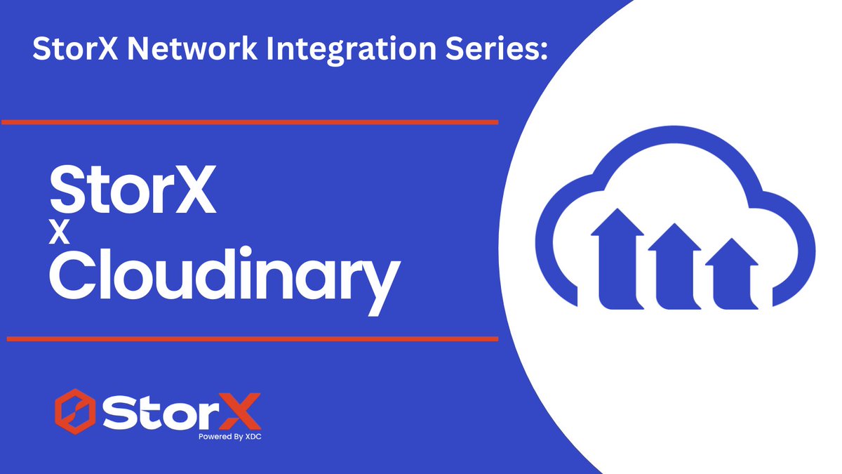 StorXNetwork's tweet photo. Adding another major integration to our vast roster of data backup support integrations for #StorXNetwork! 🚀

StorX now integrates with @cloudinary , the leading cloud-based media management platform.

🔹 Manage, optimize & deliver your images/videos with Cloudinary
🔹 Securely back them up on StorX’s decentralized network
🔹 Encryption + fragmentation = safer, censorship-resistant storage

This bridges the best of Web2 performance with Web3 security, giving creators & businesses full control over their digital assets.

Read more 👉 https://t.co/H3sefjHNV3

#StorX #Cloudinary #DePIN #BuiltonXDC #XDCNetwork #DataIntegration #Web3