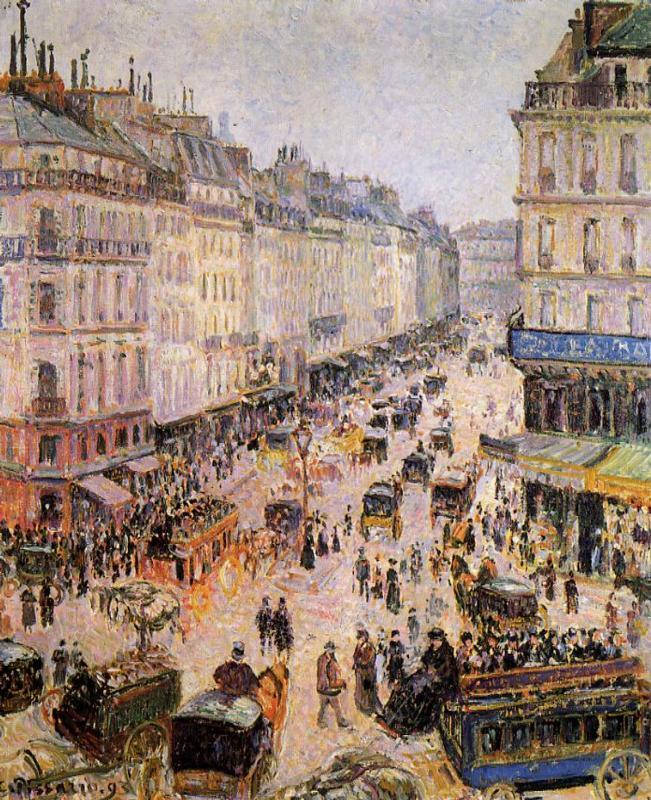 Rue Saint Lazare #artbots #pissarro