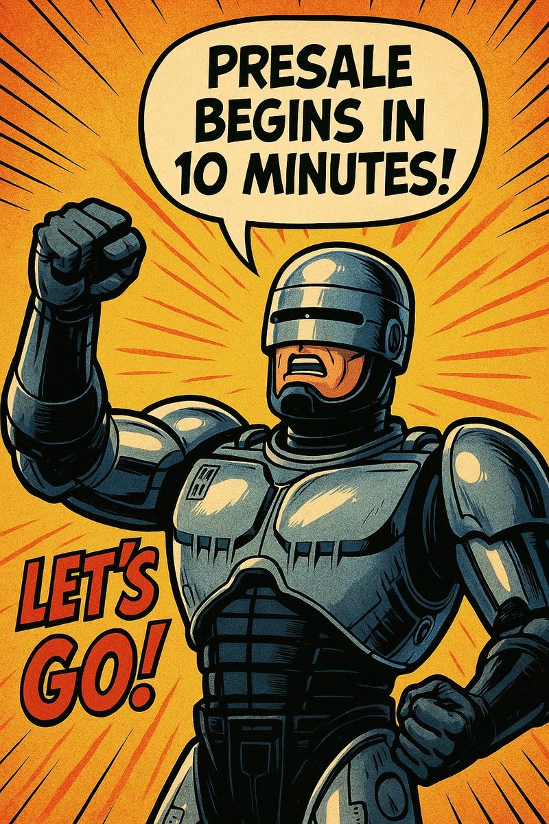 Robocoptoken's tweet photo. 🚨 10 minutes left!
ROBOCOP Presale is about to go live — the moon mission begins NOW 🚀🌕

Don’t miss your chance to be part of history.
👉 Buy here: https://t.co/NLsR1ko9W2

#ROBOCOP #Presale #SolSale #ToTheMoonAndJIYOON https://t.co/NaEKeWSe3U