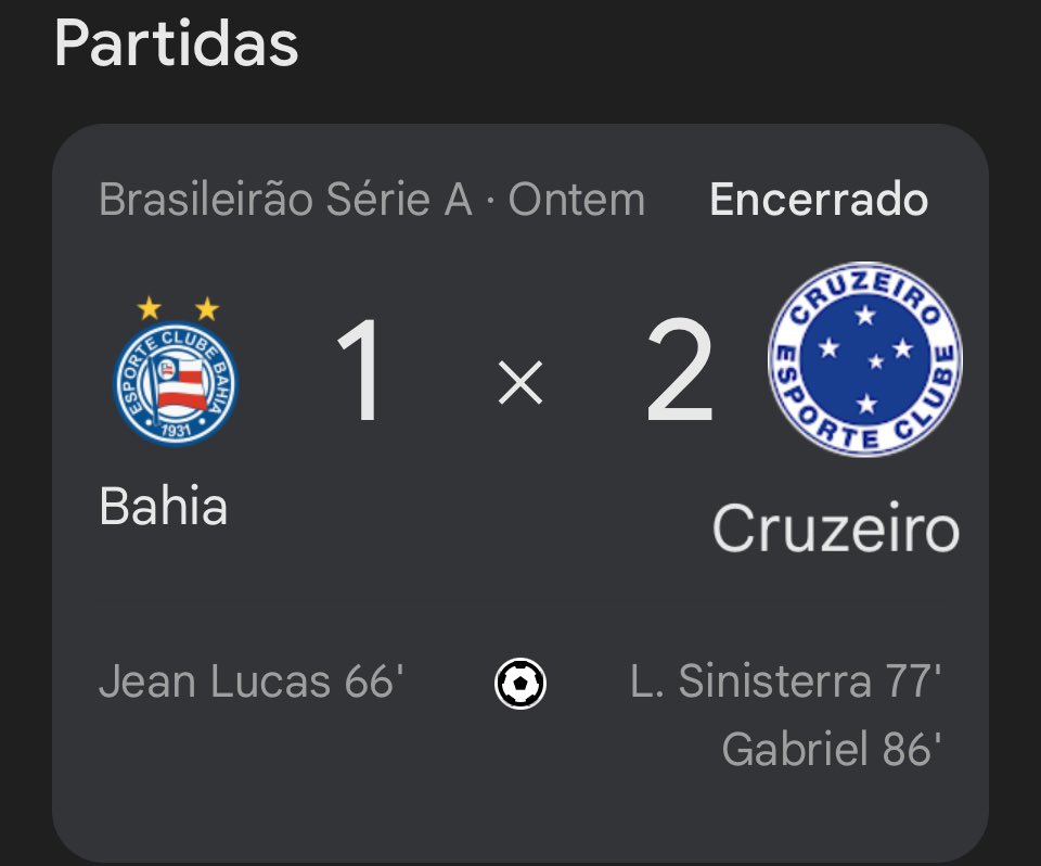 O que adianta controlar o jogo todo e perder no final? Kkkkkkkkkkkk

Aprenda Rogério , você jogou do jeito que o Cruzeiro mais gosta🤷🏾‍♂️