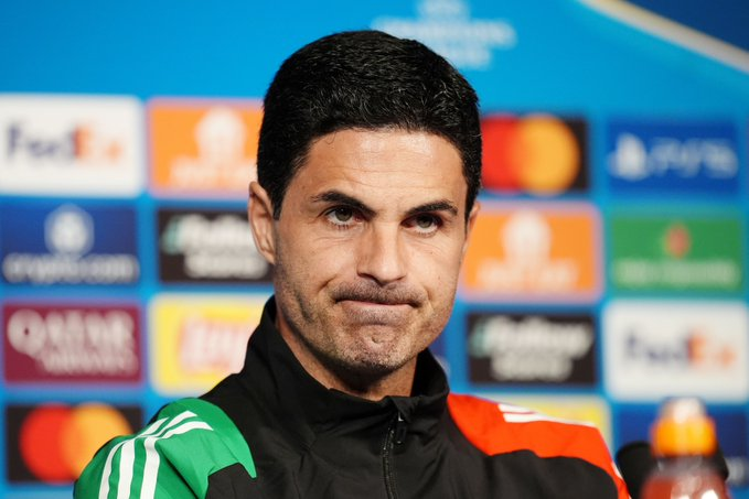 Mikel Arteta has confirmed five players are OUT vs. Athletic Bilbao:

▪️ Bukayo Saka
▪️ Martin Ødegaard
▪️ Ben White
▪️ Kai Havertz
▪️ Gabriel Jesus
#championsleague #UCL