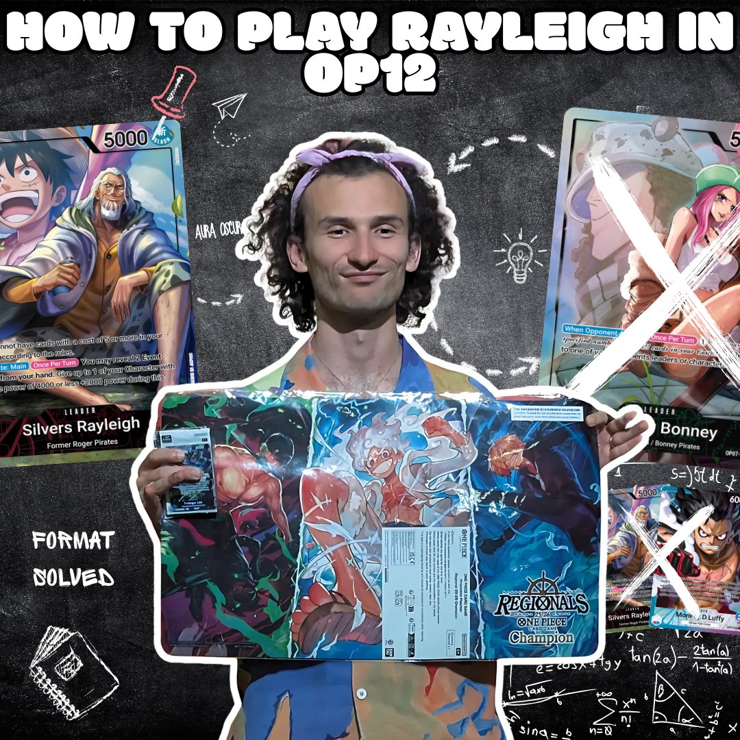 Ciao pirates 🏴‍☠🏆
The First Post-Banlist OP12 regional is over, and we've got the winner with us, <a href="/DogXwisdom/">Dog of Wisdom</a> 
In this video, he breaks down how to approach Bonney, Luffy UP, and the mirror match 📚

Link➡️youtu.be/a3E5390Pv7M

#op12 #op12meta #rayleigh #howtoplay