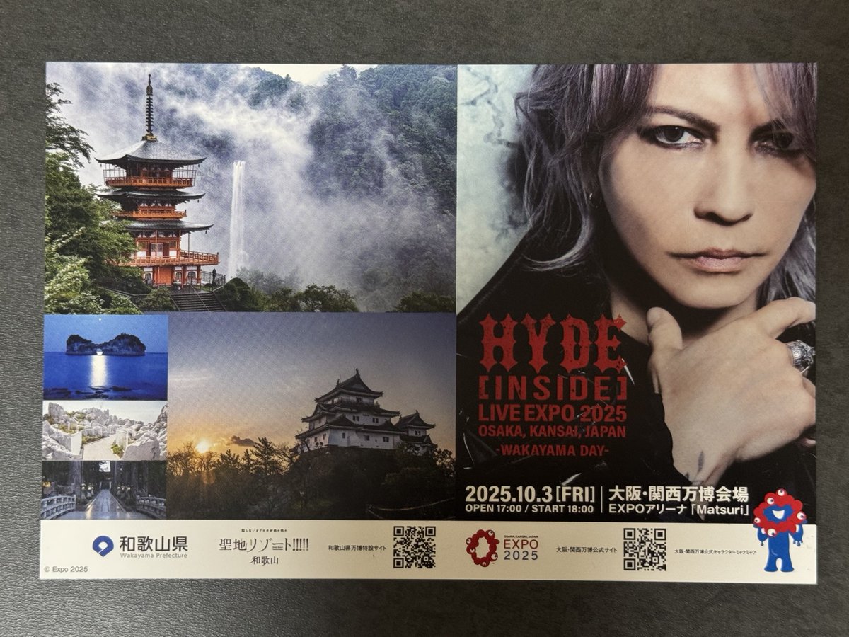 久しぶりに和歌山に帰ってきたらそこら中にHYDEさんいて笑った

生まれ育った街が推しで溢れてる世界