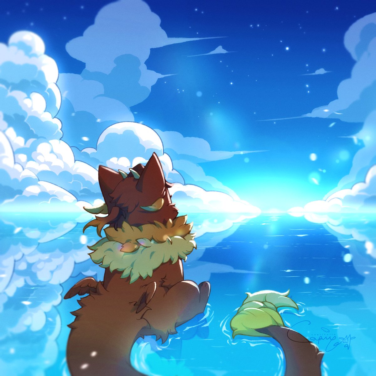 🌊🌥️- gonna try doin more art prompts 🥹