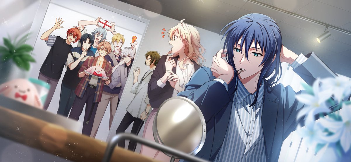i7_illustS2's tweet photo. SSR/UR [Managers' Birthday] 오오가미 반리 https://t.co/HQAdhz3NUg