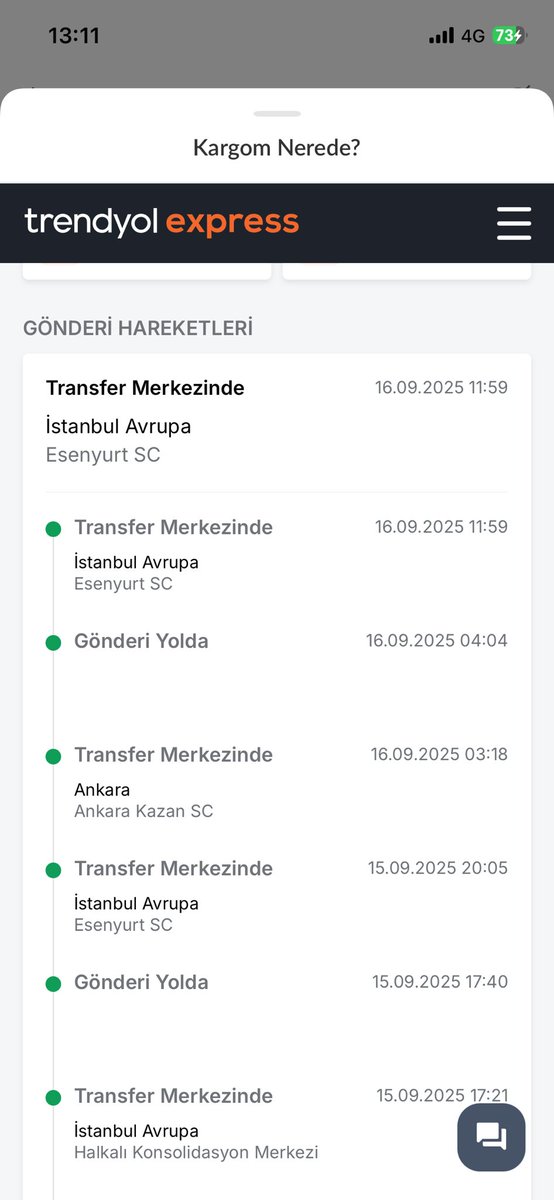 Siz ne yapmaya çalışıyorsunuz? @trendyol sizin kendi kargo firmanızla gelen tüm siparişim böyle oluyor. Ya kargo kayboluyor yada alakasız bir şehre gidiyor sonra tekrar geri dönüyor.