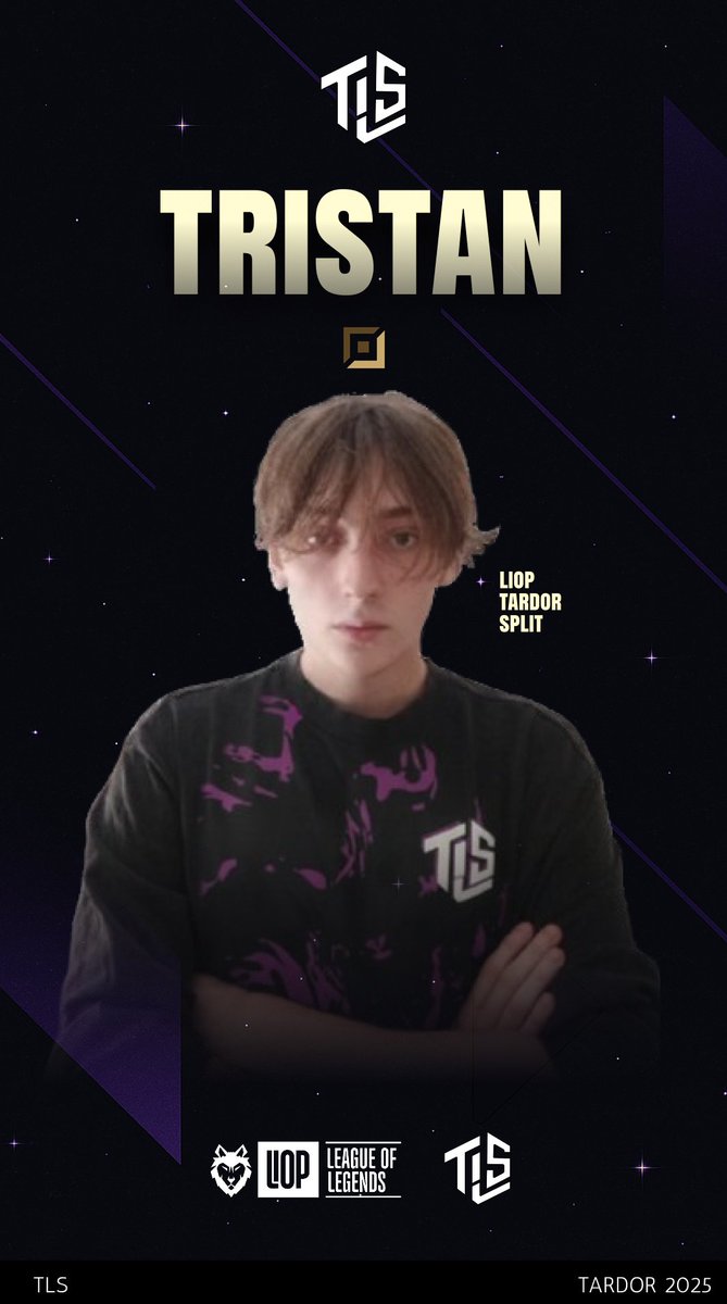 A la botlane ens estrenem amb el nostre ADC...

💥TRISTAN💥
El petit príncep s'uneix a TLS per demostrar el seu potencial com a Adc a la lliga catalana.

Benvingut, Tristan💜

#Tlsesports #invitaTLS