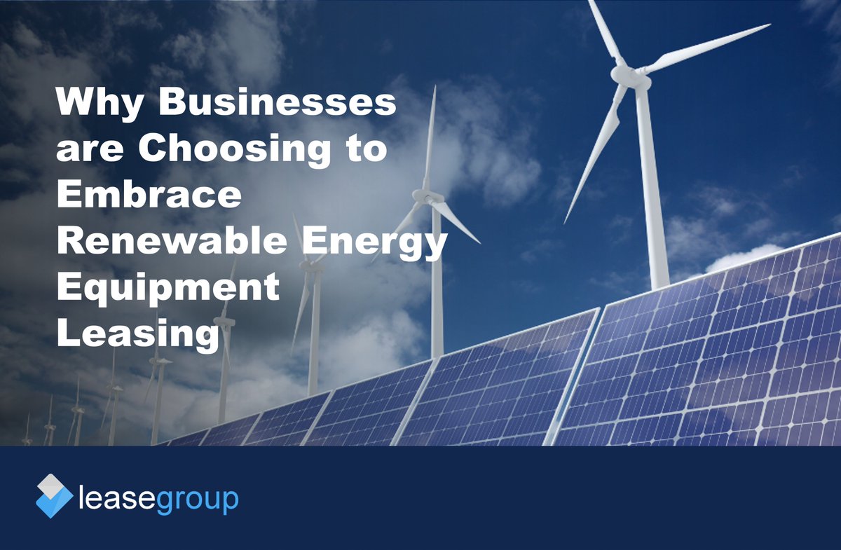 TheLeaseGroup's tweet photo. More businesses are embracing renewable energy through equipment leasing. #Sustainability isn’t just good ethics - it’s good business.

Read more 👉 https://t.co/Fw80zGeMOb

#LetsGrow #BusinessGrowth #Leasing #RenewableEnergy #EnergyEquipmentLeasing https://t.co/Vh7P13J5sq
