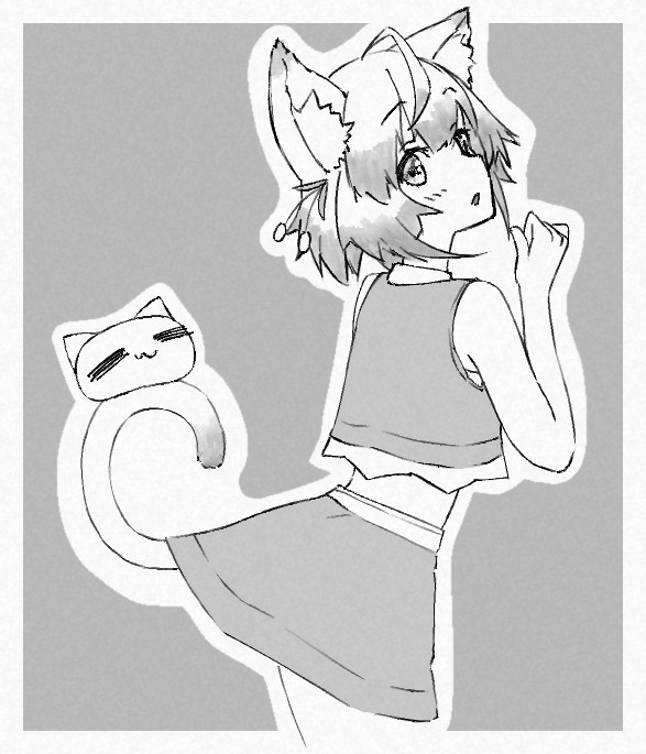 にゃあちゃん❗️ #rkgk #にゃあと