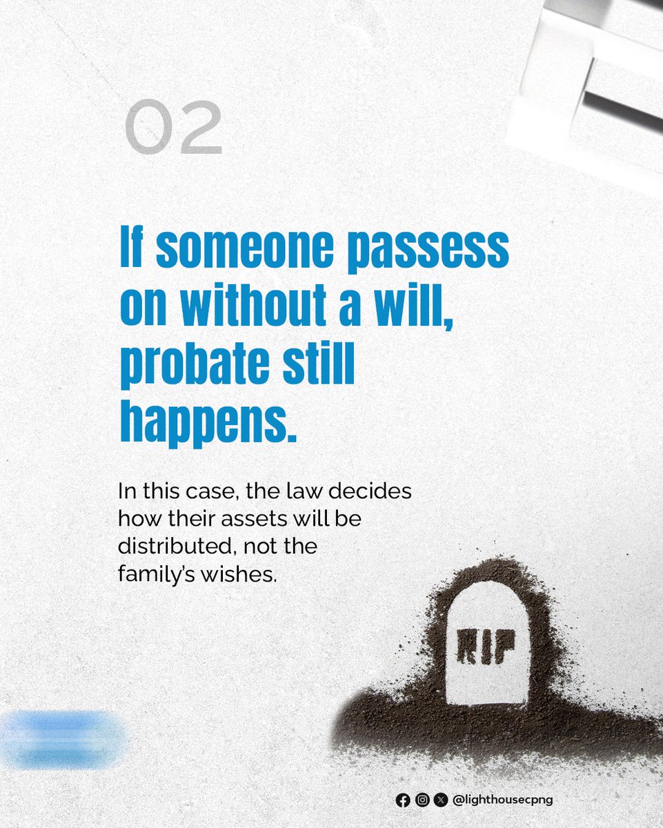 lighthousecpng's tweet image. ⚖️ Probate doesn’t have to be overwhelming.
We’ve simplified the facts you should know.
👉 Swipe to learn more.
#Lighthouseregistrars #probate #financialknowledge