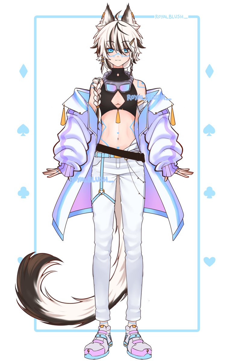 RoyalBlush_'s tweet photo. 「 ✦ CM ✦ 」 Character Design Sketch 🪓❄️ 

✦ Design for ✦ @.Zizzles__ https://t.co/wM9mDmKPbs