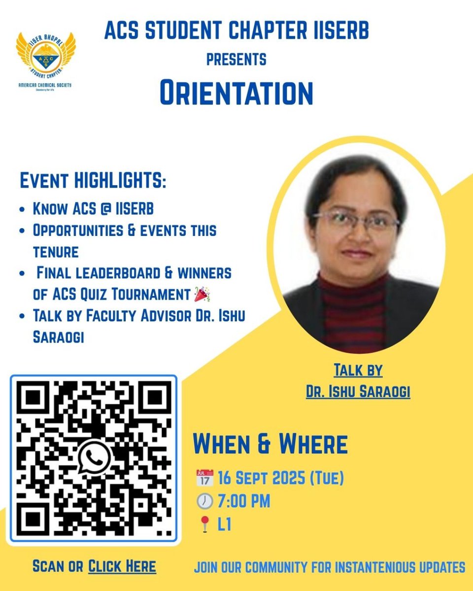 ACS Student chapter IISERB tweet media