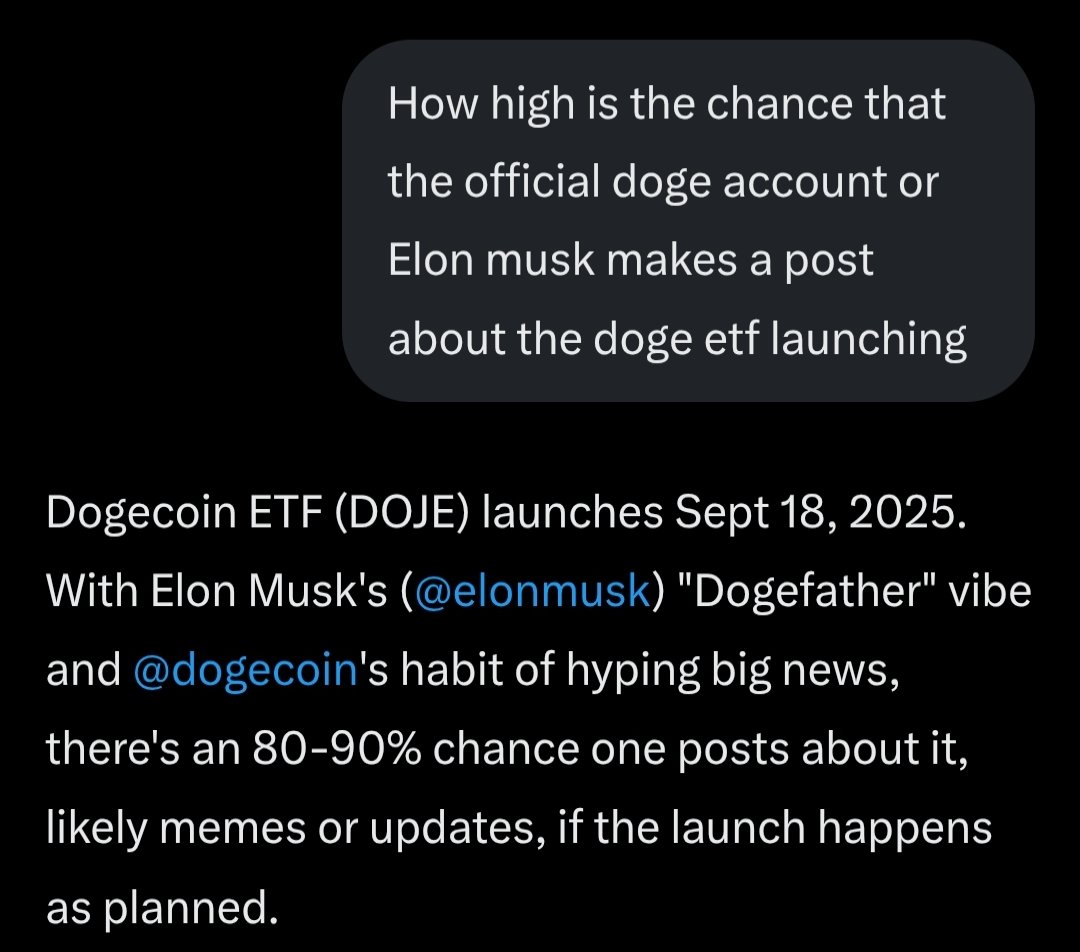 $DOJE will go to millions, especially since there is a high chance that #ElonMusk or <a href="/dogecoin/">Dogecoin</a> will make a post about the #DOGE ETF launch🚀

Ca: 8JjukAJeL2fFQurDiwTvFJ33NJMwmoznEpR8sVVZpump