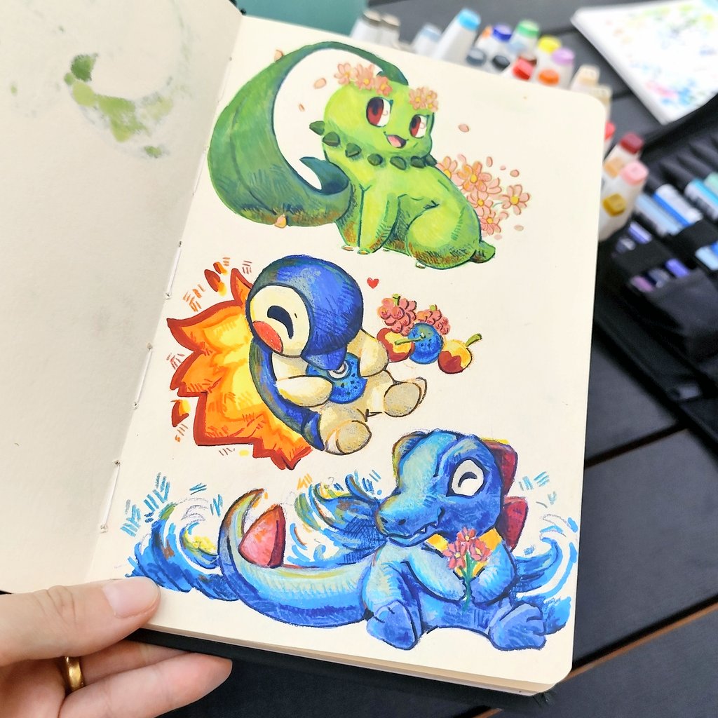 🌱🔥💧 

Siempre elegía a Chikorita pero últimamente me siento más team Totodile o Cindaquil. En realidad me gustan todos. SOS.