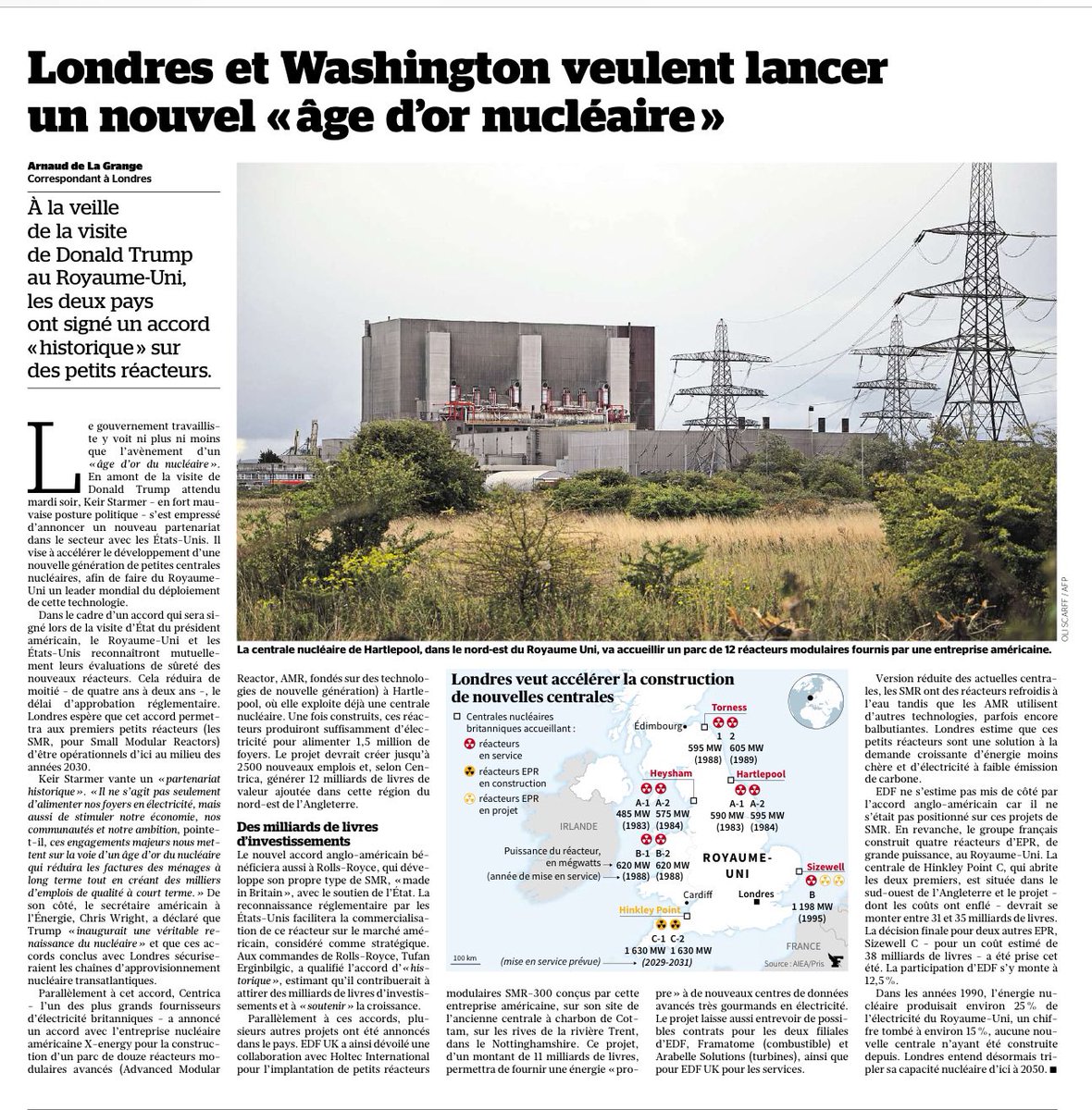 Alors que l’Allemagne baisse ses subventions aux ENR, que l’Angleterre relance son nucléaire, la France serait la seule à proposer un bon en avant vers des énergies non pilotables avec sa #PPE3

Il est urgent de mettre en place une #PPE des #Gueux !

Via <a href="/Le_Figaro/">Le Figaro</a>