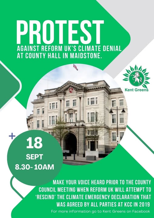 Please help us oppose this dangerous climate denial drivel at Kent County Council, this Thursday 18th September.