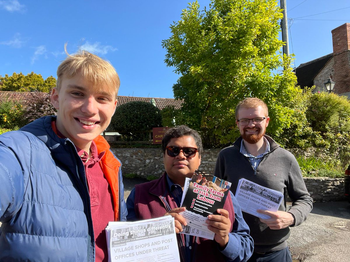 Brilliant to be out in the beautiful Blackdown Hills and stunning Stockland campaigning this weekend! Lots of support and many voters angry about how little this Labour Government understands rural England.
