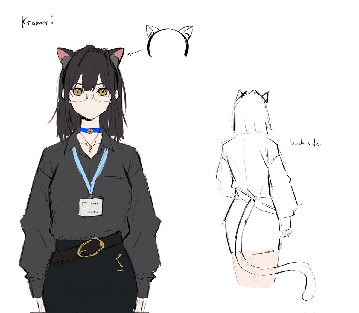 kct told me to draw my version of kroma, i tried
#kronillust