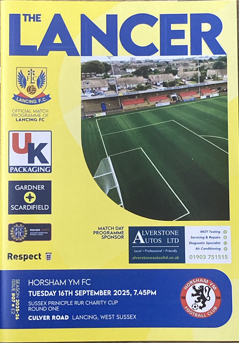 We go again tonight in Sussex RUR Cup at home to <a href="/horshamymfc/">Horsham YM FC</a> Culver Road 7.45ko
<a href="/TheSCFL/">Premier Sports The SCFL</a> <a href="/TheSnlf/">TheSNLF</a> <a href="/SussexCountyFA/">Sussex County FA ⚽️</a> <a href="/LancingFC/">Lancing FC</a> <a href="/UKPackagingCoUK/">UK Packaging Supplies 🇬🇧 📦</a> #Lancing