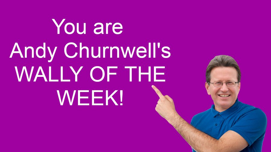 churnwell's tweet photo. I was watching a documentary about American Apparel and the CEO, who is a psycho, used to do #FoolOfTheWeek with his team. This is an obvious rip off of my #WallyOfTheWeek, which @Iromg ripped off for his now defunct TV show. https://t.co/hdEQ6Ooyvo