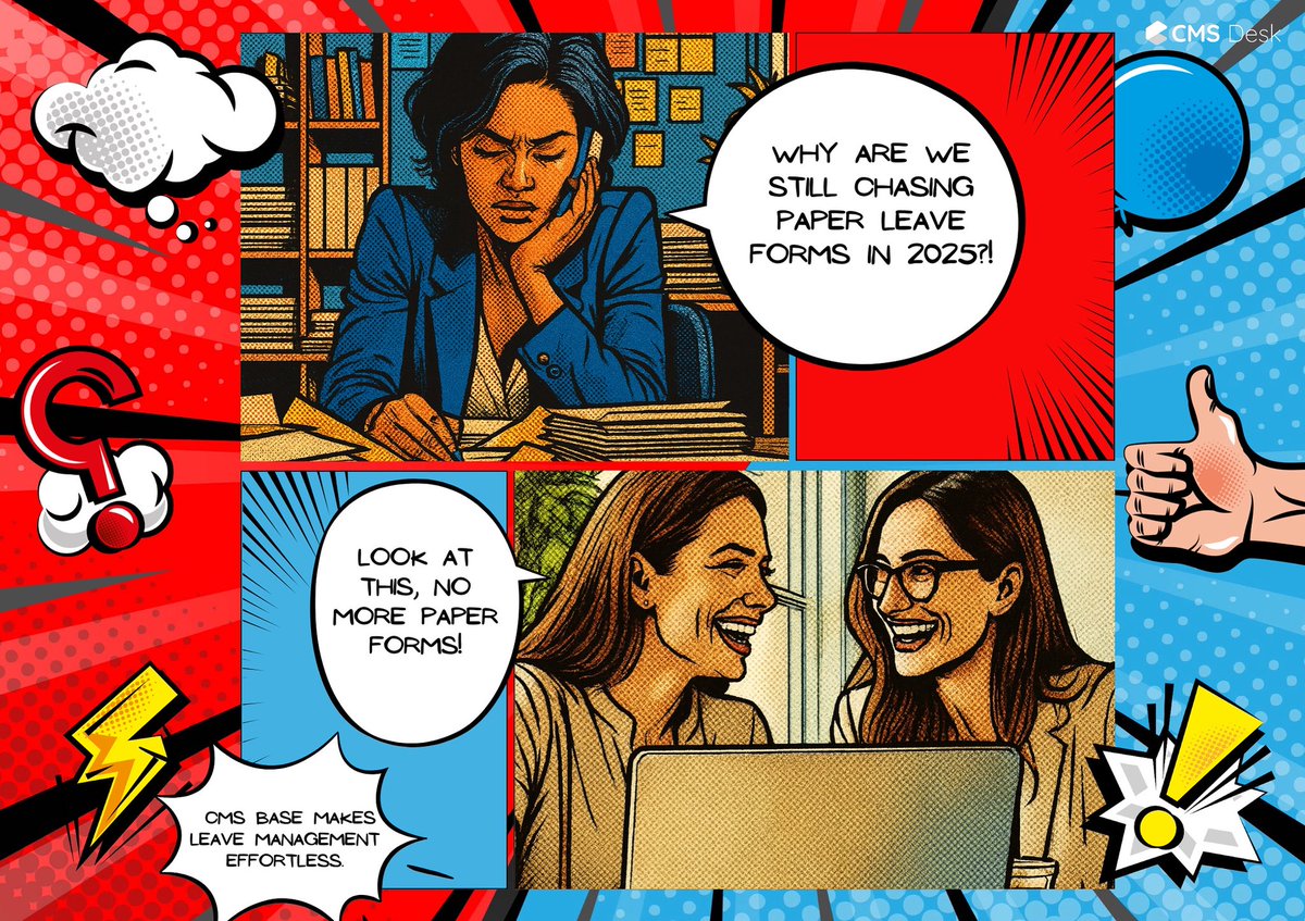 CMSDesk's tweet image. One HR manager is still drowning in paper leave forms, highlighter in one hand, phone in the other, wondering how this is still a thing. 📄📞😩
Contact us! 
#hrtech #digitaltransformations #worksmarter #cmsbase #hrmeme #explore #comicversion #explorepage #foryou #fyp #foryoupage