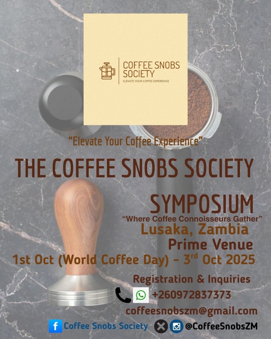 CoffeeSnobsZM's tweet photo. #ElivateYourCoffeeExperience this #WorldCoffeeDay at The Coffee Snobs Symposium 2025 https://t.co/o6wTWrZzEx