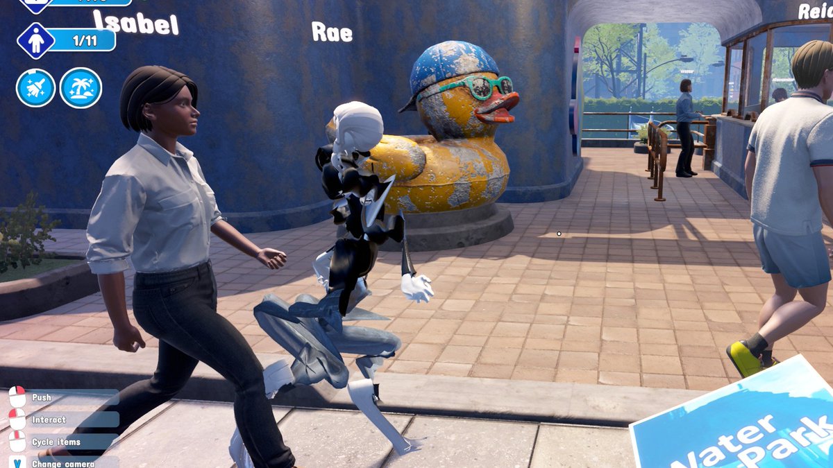 UHHH RAE?? YOU OKAY?! #WaterparkSimulator