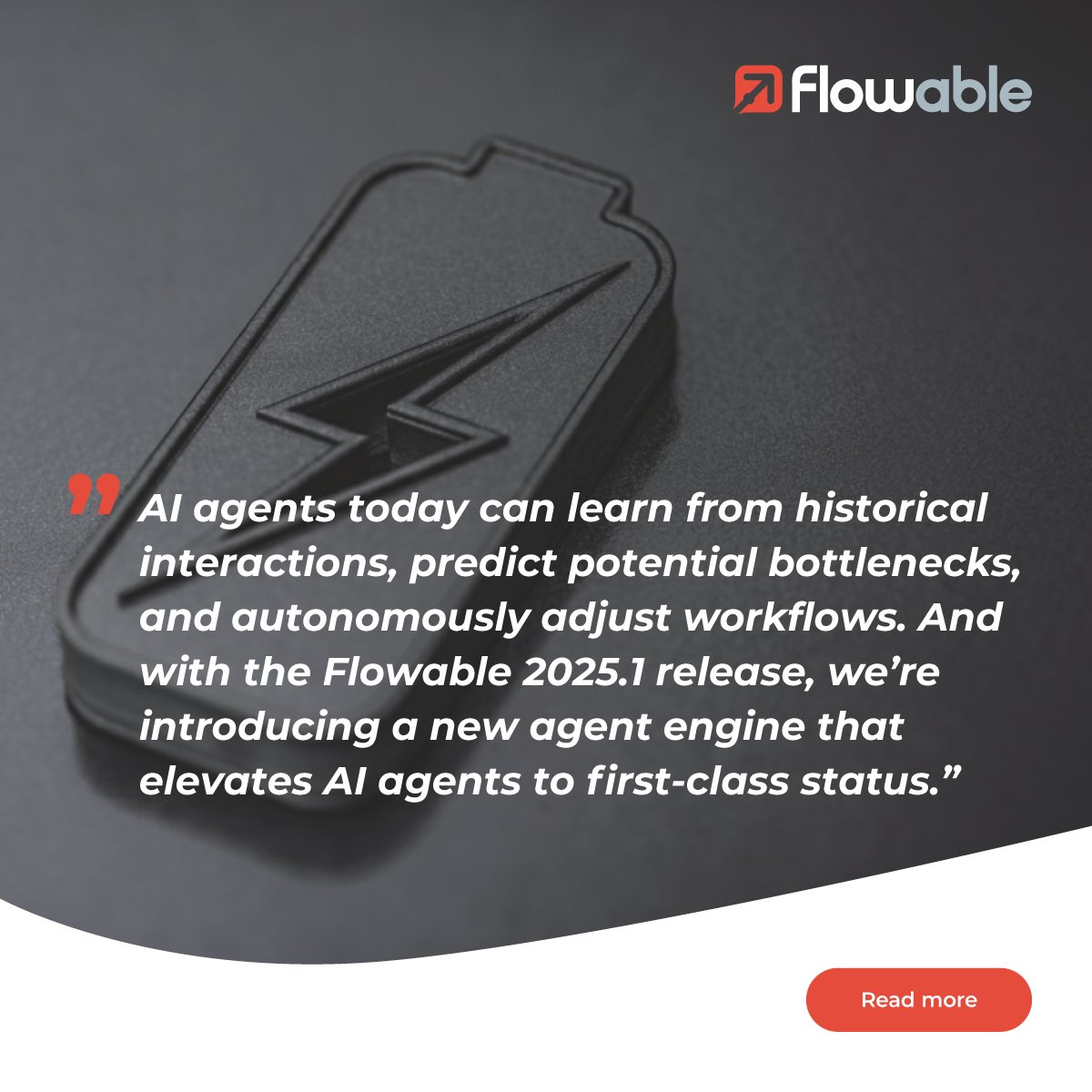 Flowable (@flowablebpm) on Twitter photo Ready for the unexpected?
Many automated business tasks need to be prepared for scenarios that don’t fit the mold — so say hello to adaptive case management.
Learn how the Flowable Platform is capable of handling both structured and dynamic workflows, empowering your team to Ready for the unexpected?
Many automated business tasks need to be prepared for scenarios that don’t fit the mold — so say hello to adaptive case management.
Learn how the Flowable Platform is capable of handling both structured and dynamic workflows, empowering your team to