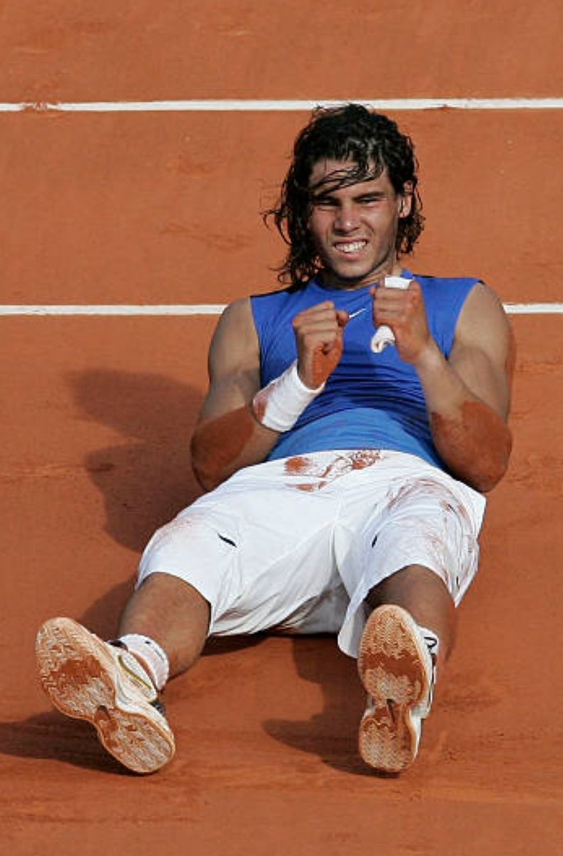 gigicat7_'s tweet photo. Highest % of match wins on clay by Rafael Nadal:

1. 2006: 26-0 (100%)
2. 2010: 22-0 (100%)
3. 2007: 31-1 (97%)
4. 2005: 50-2 (96%)
5. 2018: 26-1 (96%)
6. 2008: 24-1 (96%)
7.  2017: 24-1 (96%)
8. 2012: 23-1 (96%)
9. 2013: 39-2 (95%)

🤯 https://t.co/JcQjS79142