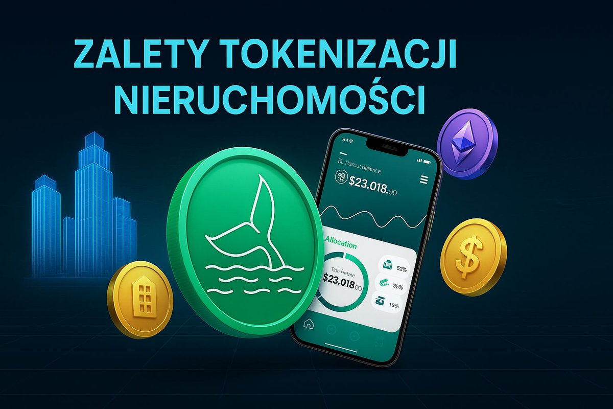 Tokenizacja nieruchomości zyskuje na sile – w 2025 roku wartość rynku w Polsce wzrosła aż o 147%! Teraz możesz inwestować od kilku złotych i mieć udział w realnych aktywach. Czy czujesz zmianę w inwestowaniu? #tokenizacja #RWA
