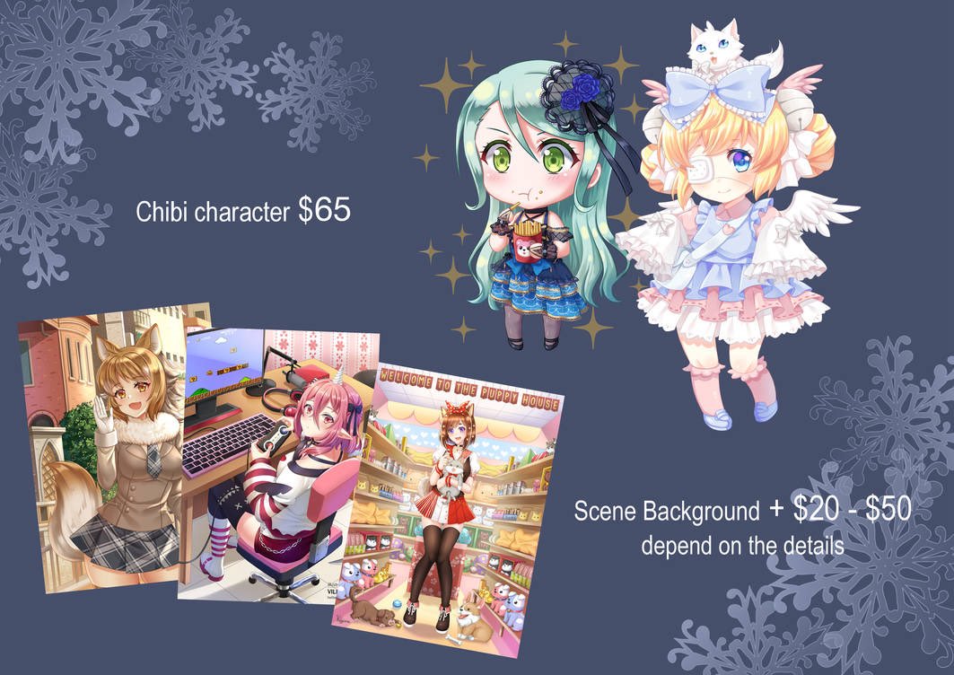 Villyane1212's tweet photo. Hi I’m back!! It’s been a while, and I open for commissions now. For 2 slots only, DM me if you interested for commission 🥰🥰🥰
*RT is very appreciated, thank you~ https://t.co/xjKmM5ibQ6