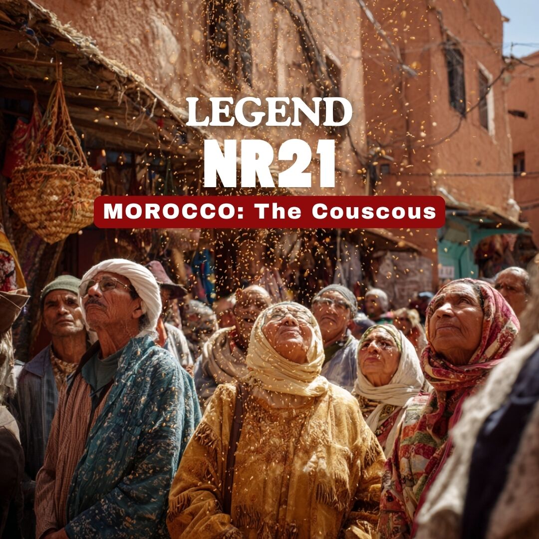hiExplorer_life's tweet image. 🍲 Legend Series: Morocco’s Couscous Origin 🇲🇦
Berber myth says sky gods sent couscous raining down on a drought-hit village. From “kaskasa” (to grind), these grains became a feast staple with tagines, uniting tribes. Morocco’s Friday favorite! 🌾 #LegendSeries #Couscous #Morocco
