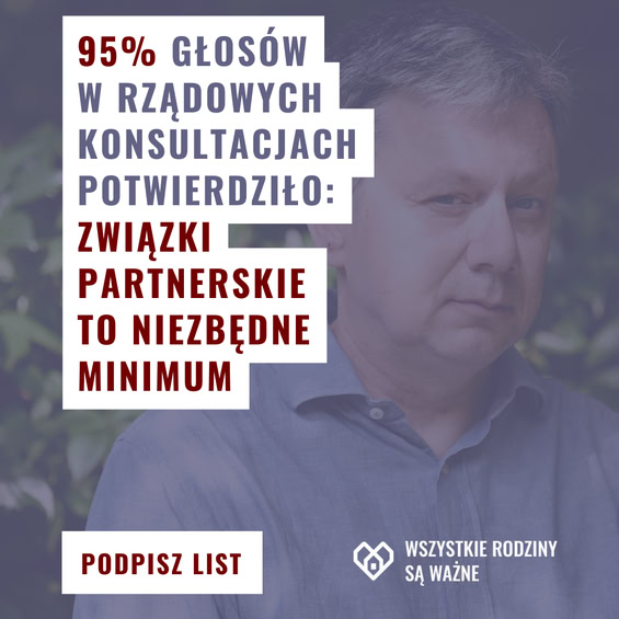 📊 62% Polek i Polaków mówi TAK. Na co jeszcze czekamy? Godność, ochrona i bezpieczeństwo naszych bliskich nie mogą czekać. Uszanujmy wolę większości. Bo #WszystkieRodzinySąWażne
Podpisz list: bit.ly/41uRKhe