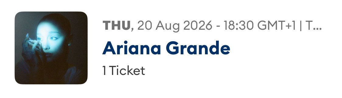 iJuanfran's tweet photo. I’m selling one standing ticket (original price) for Ariana Grande’s The Eternal Sunshine Tour by AXS on Thursday August 20th because Ive got new ones with my friends on a different day. #eternalsunshineworldtour @GrandeTourNews @AGrandeSP @AGTourFR https://t.co/Lfsp5vDFCQ