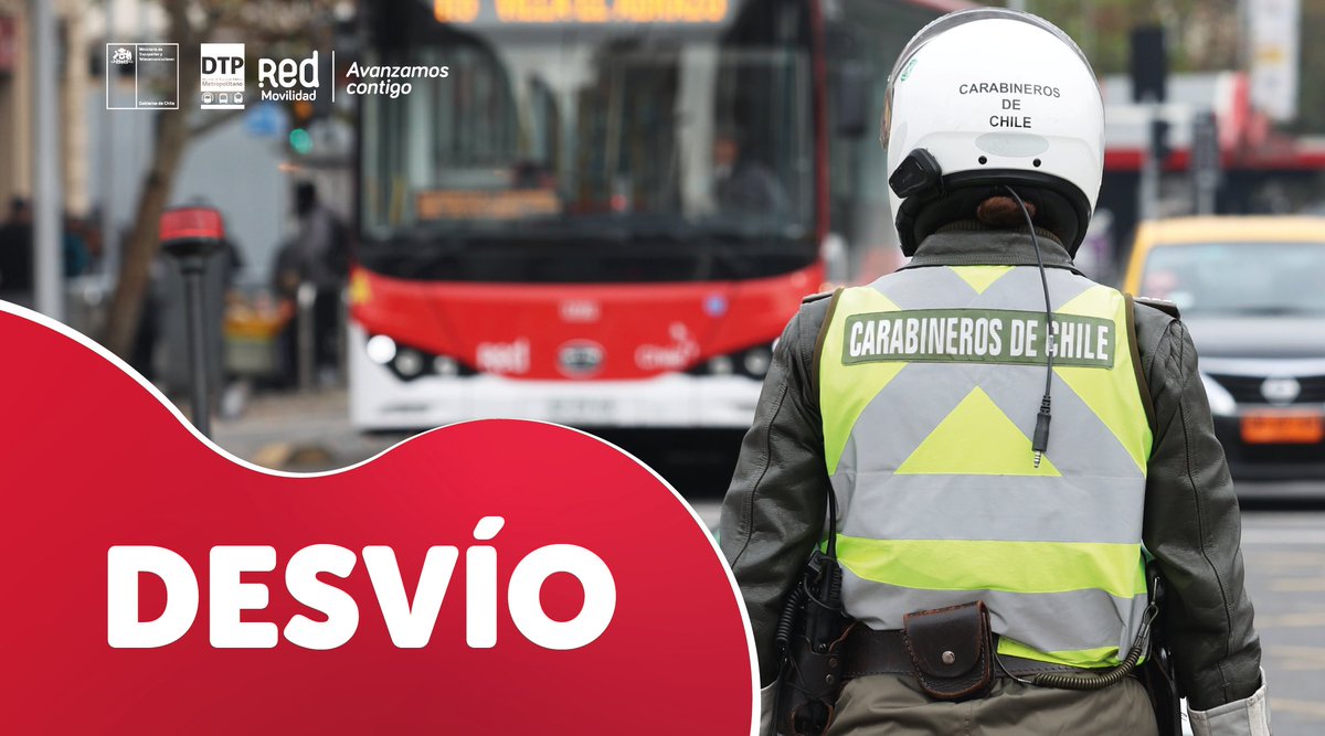 🔴#PlanificaTuViaje⁣⁣
⤴️Se activan #desvíos en las inmediaciones del Parque O’Higgins.⁣
🚌⤴️Buses modifican sus trayectos en sectores de: Blanco Encalada-San Alfonso-San Ignacio-Rondizzoni-Club Hípico-Sazie.