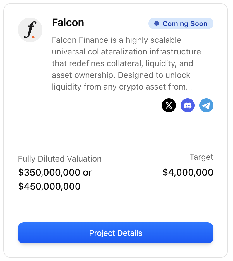 godiagos's tweet photo. Falcon Finance Great Sale!!! 
- Sale : $4M
- Basic cap : $4,500/person
- Tier 1: FDV 350M ($3K USDf 스테이킹 필요)
- Tier 2: FDV 450M
- 커뮤니티/콘텐츠 크리에이터 우선 할당 20%
  : 4M 중 800K 우선 할당
- 우선 할당 받으려면 컨텐츠 만들기
   &amp; 프로필 🦅🟠 등록 필수!!
@buidlpad $FF https://t.co/OjcgDD1tss