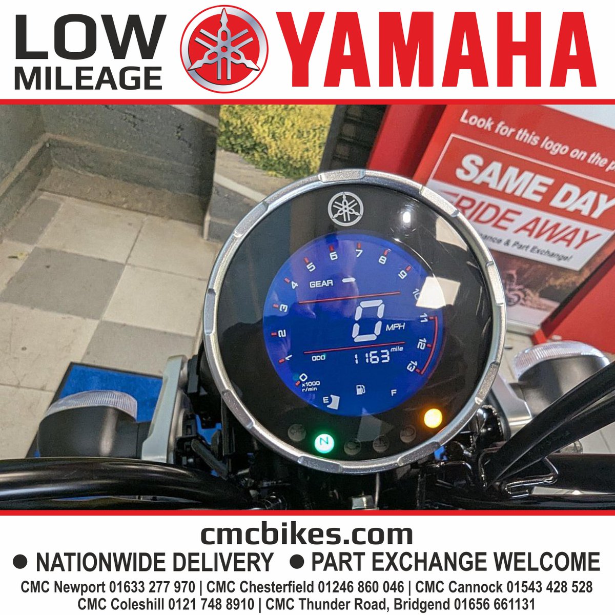LOW MILEAGE USED YAMAHA

CMC Motorcycles are thrilled to offer this stunning CMC approved low mileage 2025 Yamaha XSR 125. Reserve today with a £100 deposit.

2025, 74' registration, only 1,163 miles, 2025 Yamaha XSR 125. £4,499.

cmcbikes.com/used-motorcycl…

If it's bikes, it's CMC