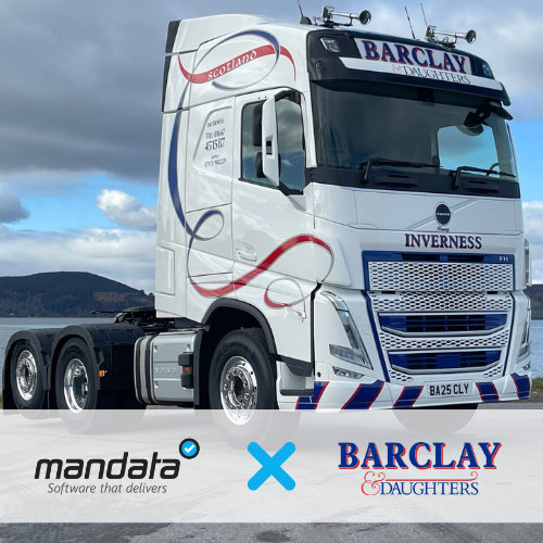 ✨ Mandata are delighted to announce that Barclay &amp; Daughters (Barclay Group UK) have gone live with their new Mandata GoPlus Transport Management System!

🚚 Based in Inverness, Barclay Group is a family-run haulage business with over 25 years’ experience and a growing fleet,