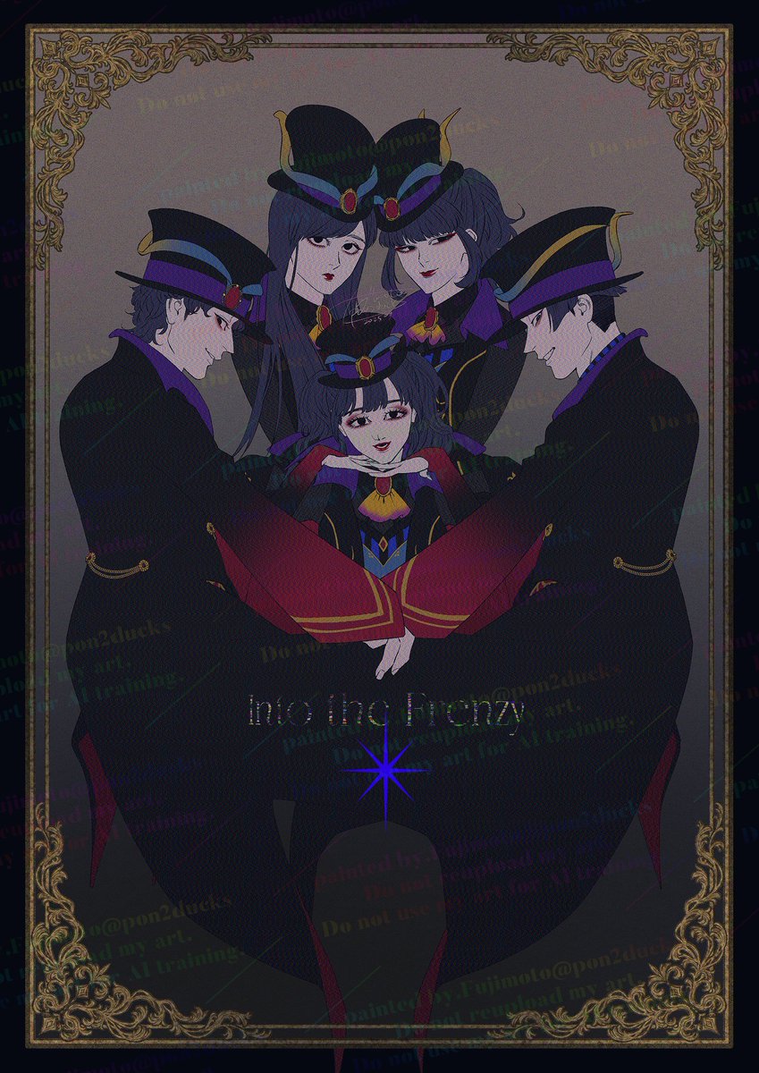 pon2ducks's tweet image. 【ItF/🎩🖤】My heart beats like thunder…!